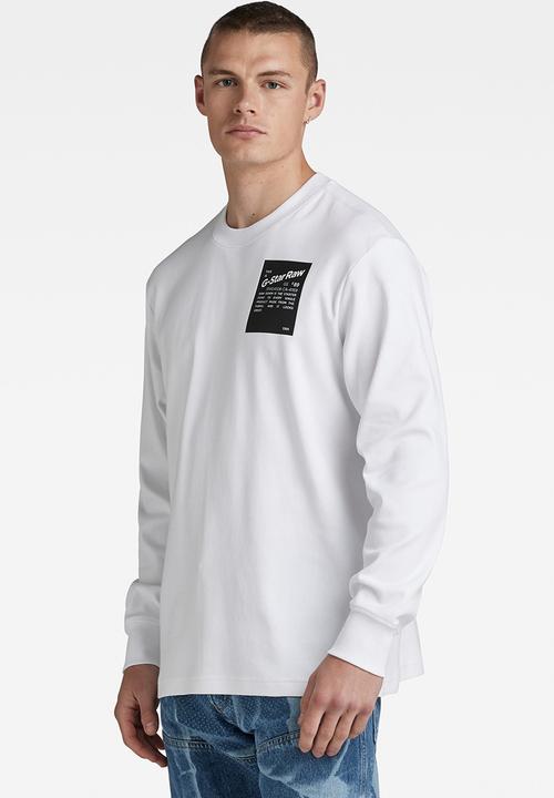 G-STAR - Tile back gr loose r t l\s ventura interlock o - white