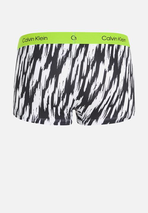Calvin Klein - Low rise trunk - tiger stripe print & black