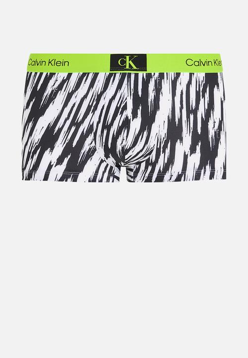 Calvin Klein - Low rise trunk - tiger stripe print & black