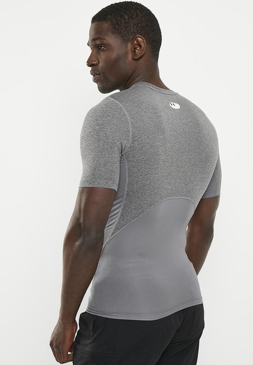 Under Armour - UA HeatGear® short sleeve compression top- carbon heather