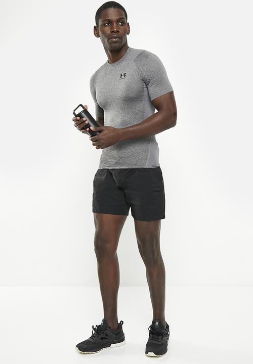 Under Armour - UA HeatGear® short sleeve compression top- carbon heather