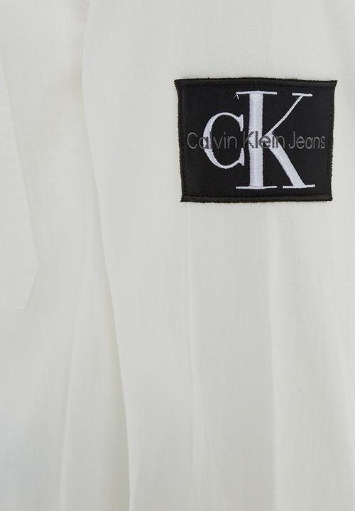 Calvin Klein - Linen long sleeve shirt - bright white