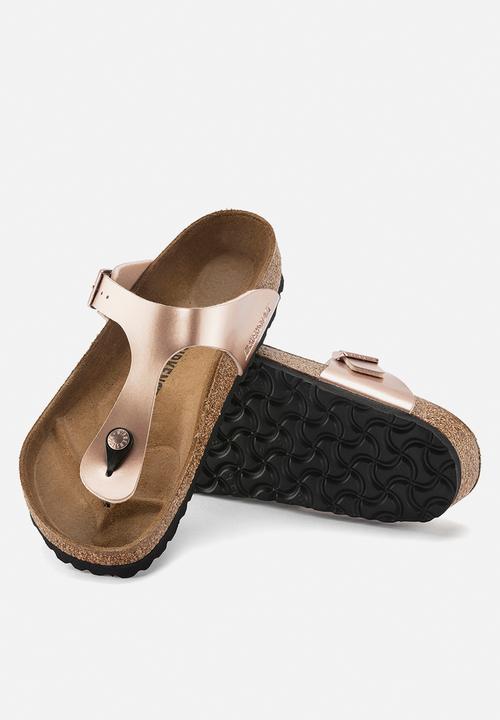 Birkenstock - Gizeh metallic birko flor narrow - copper