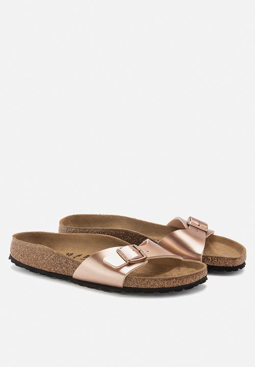 Birkenstock - Madrid metallic birko flor narrow - copper