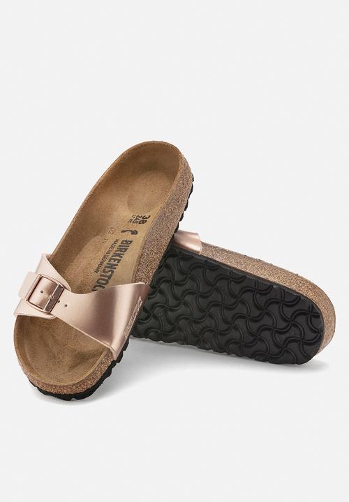 Birkenstock - Madrid metallic birko flor narrow - copper