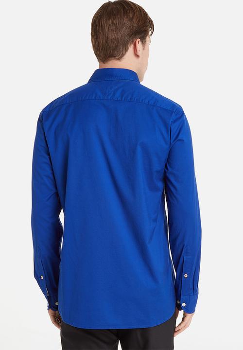 Tommy Hilfiger - Flex poplin rf shirt - dark blue