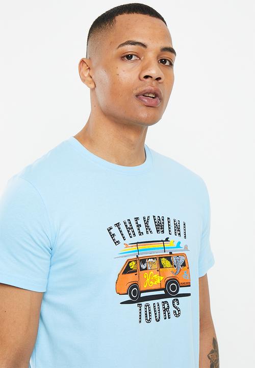Holmes Bro's - Ethekwini tours tee - mid blue