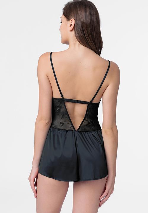 DORINA - Leal teddy - black