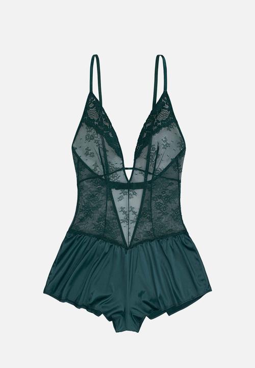 DORINA - Leal teddy - green