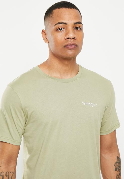 Wrangler - Small kabel tee - wheat