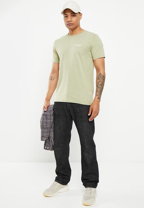 Wrangler - Small kabel tee - wheat