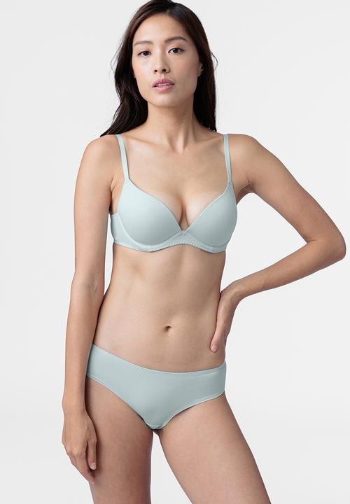 DORINA - Kelsea 2pack push up plunge - grey/blue