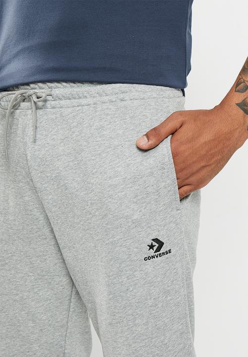 Converse - Converse go-to embroidered star chevron french terry sweatpant - grey