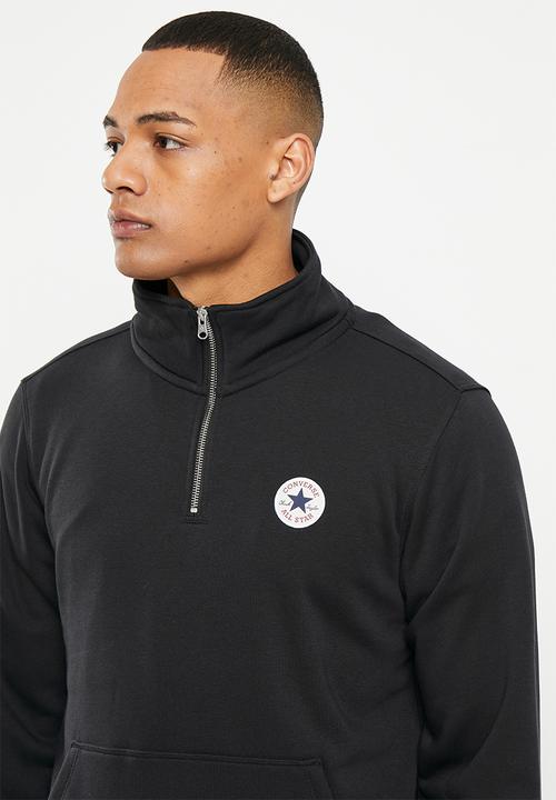 Converse - All star retro quarter zip - black