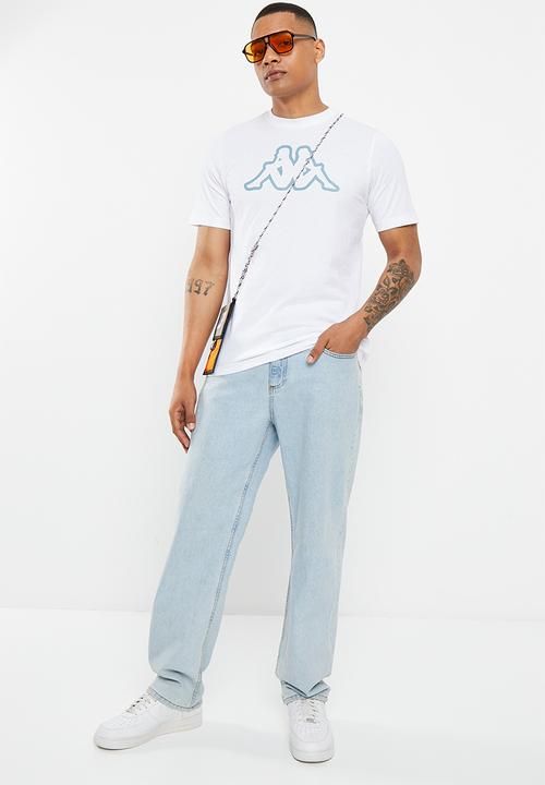 KAPPA - Logo coly - white - blue smoke