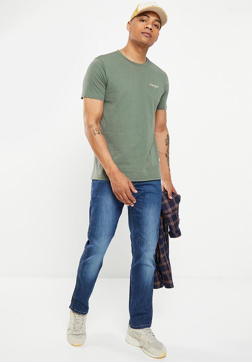 Wrangler - Small kabel tee - forest