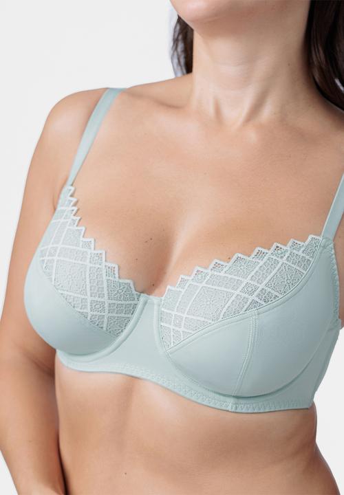 DORINA - Plus Kelsea 2pack non padded wired  bra - grey/blue