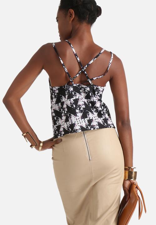 Neon Rose - Geo Rainbow Print Cami