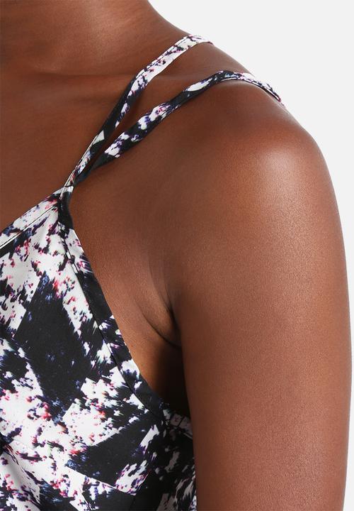 Neon Rose - Geo Rainbow Print Cami