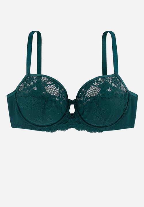 DORINA - Plus Leal non padded wired bra - green