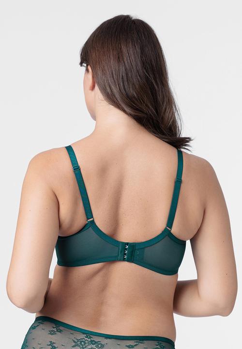 DORINA - Plus Leal non padded wired bra - green
