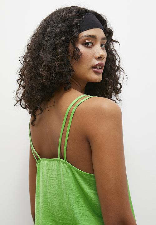 Superbalist - V-neck satin cami - bright green