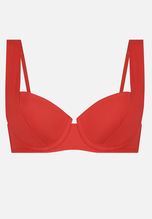 Hunkemoller - Sardinia bikini top - cherry red