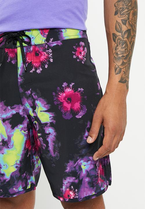 Oakley - Floral splash 19" boardshort - acid flower print