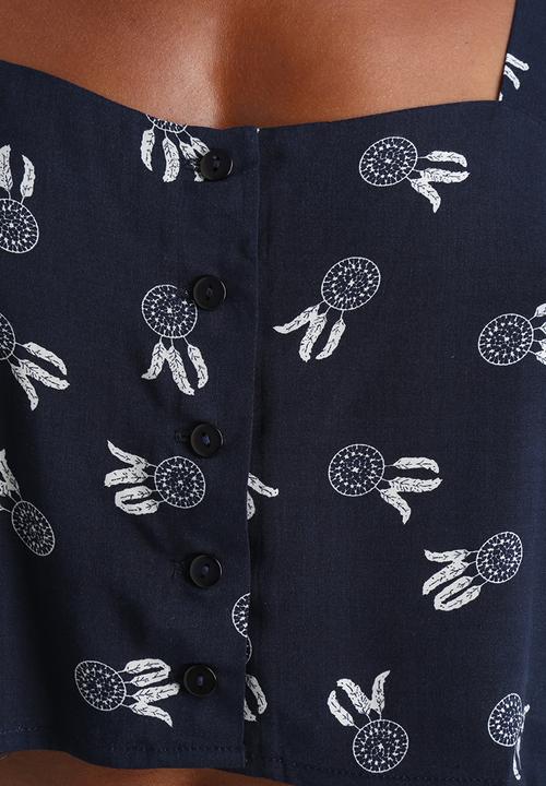 Neon Rose - Dream Catcher Crop Tie Detail