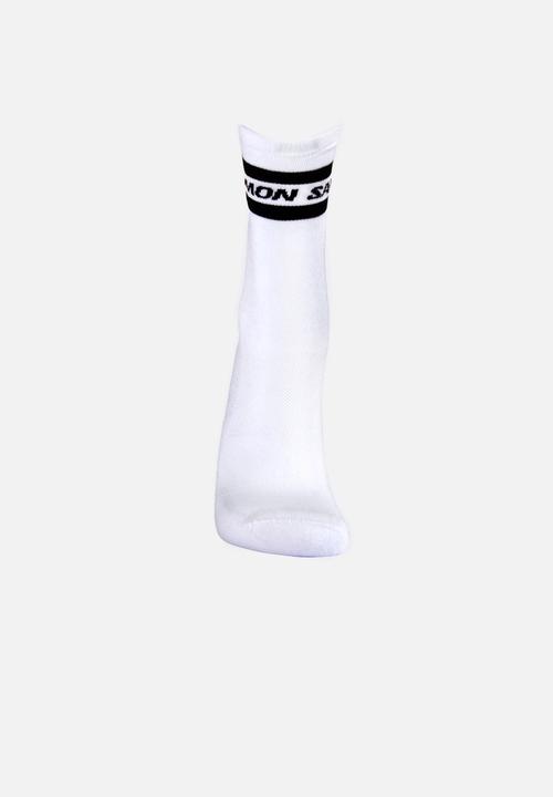 Salomon - Sporty crew sock - white