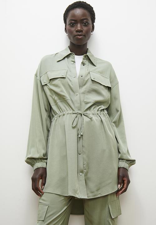 edit - Soft utility jacket - sage