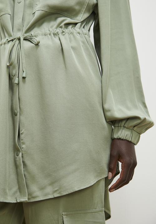 edit - Soft utility jacket - sage