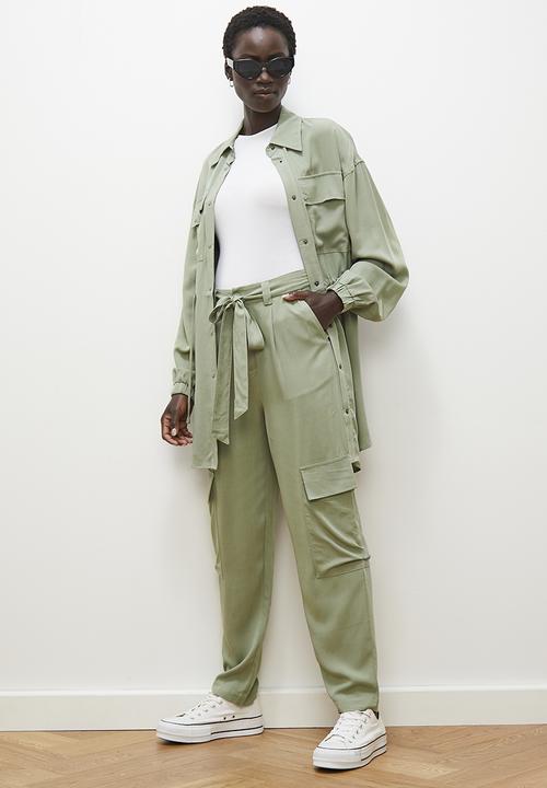 edit - Hi rise classic cargo - sage