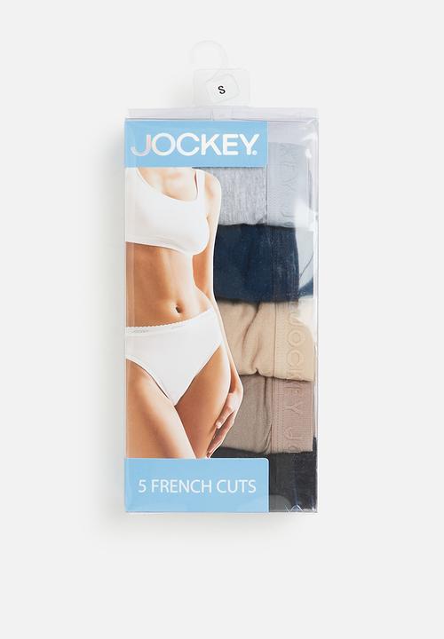 Jockey - 5 pack plain tonal french - multi