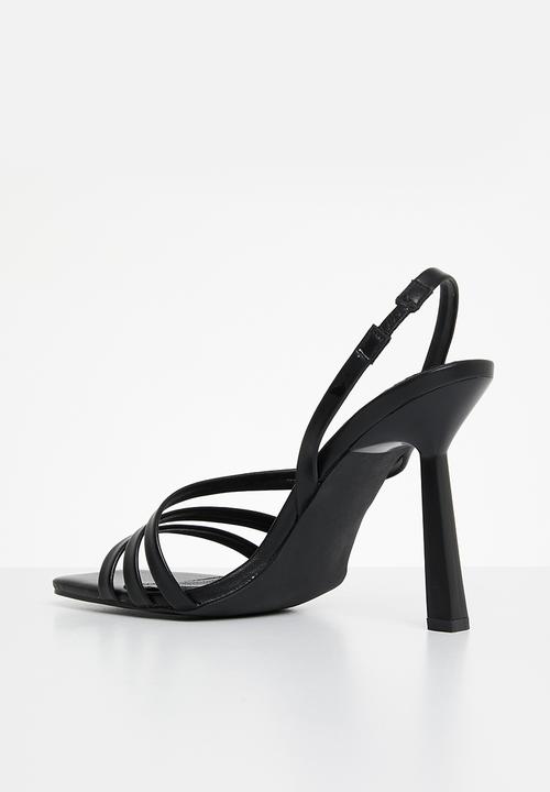 Public Desire - Roxie barely there stiletto heel - black 