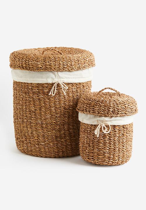 H&M - Seagrass laundry basket - beige