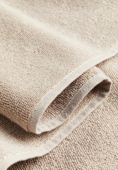 H&M - Cotton terry bath sheet - light mole 