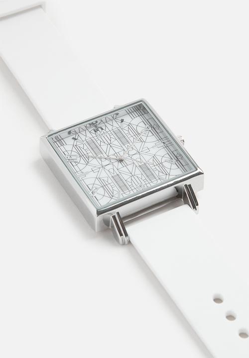 ERA by DJ Zinhle - White afro watch-white & black