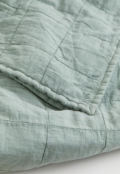 H&M - Quilted bedspread - sage green