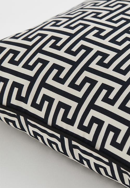 H&M - Patterned cotton cushion cover - cream/patterned 