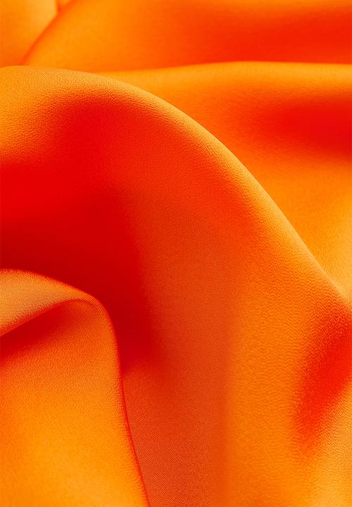 H&M - Voluminous satin dress - orange