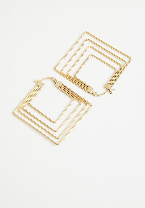Superbalist - Evie hoop earrings - gold