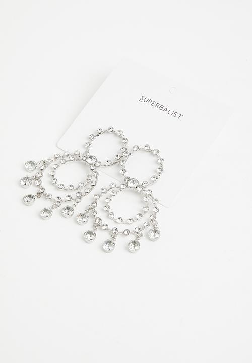 Superbalist - Palmer statement earrings - silver