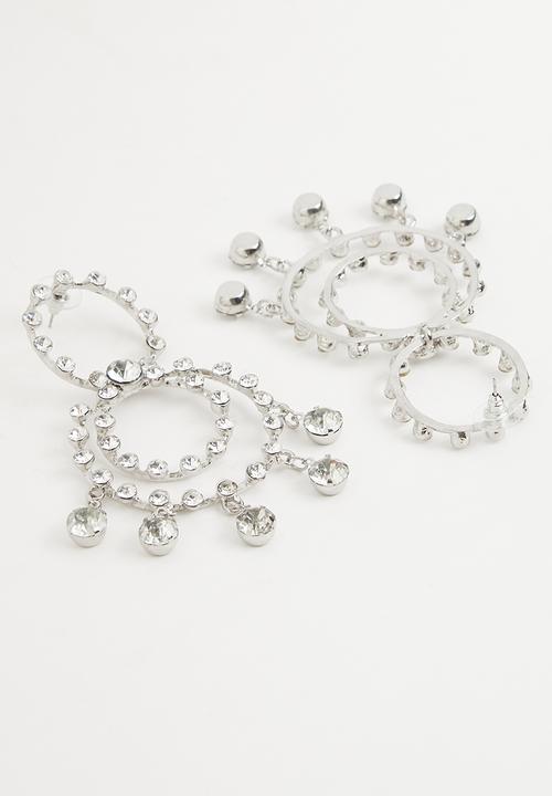 Superbalist - Palmer statement earrings - silver