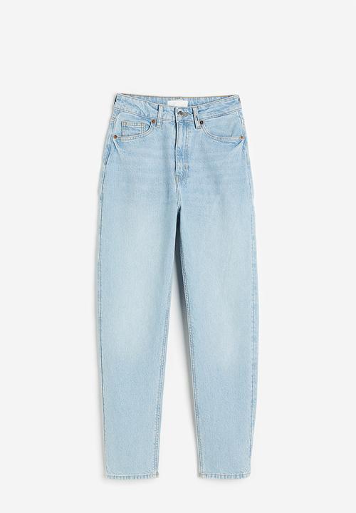 H&M - Slim mom high ankle jeans - light denim blue
