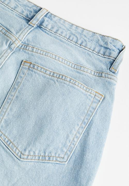 H&M - Slim mom high ankle jeans - light denim blue