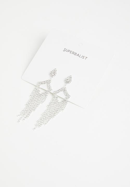 Superbalist - Haven chandelier earrings - silver