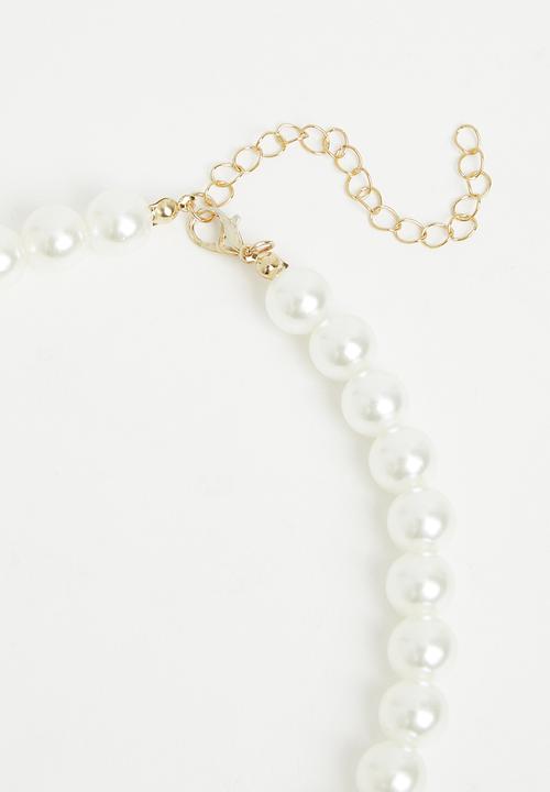 Superbalist - Faux pearl jewelley set - cream