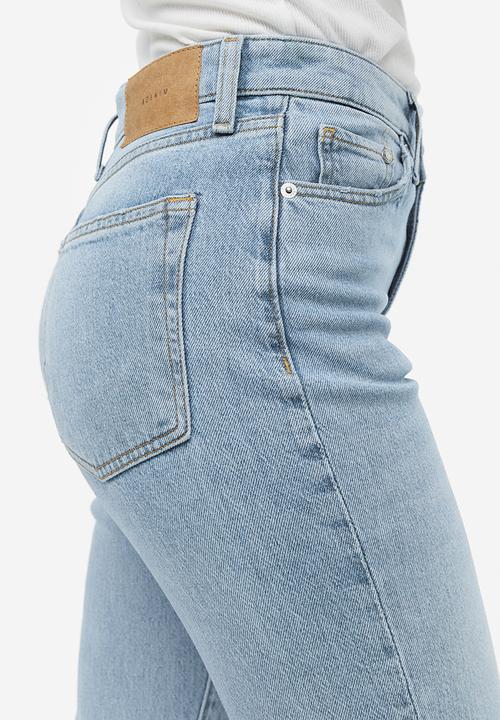 H&M - Vintage mom fit ultra high ankle jeans - light denim blue