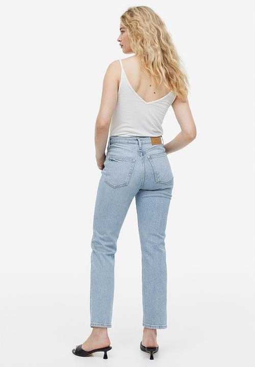 H&M - Vintage mom fit ultra high ankle jeans - light denim blue